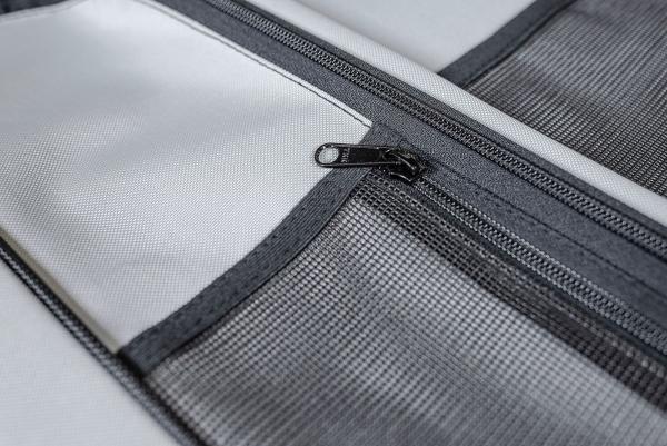 VanEquip Fensterpacktasche mit Paneel hellgrau für Mercedes V-Klasse/Vito (ab 2014), Fahrerseite L2